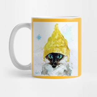 Yellow Knit Mug